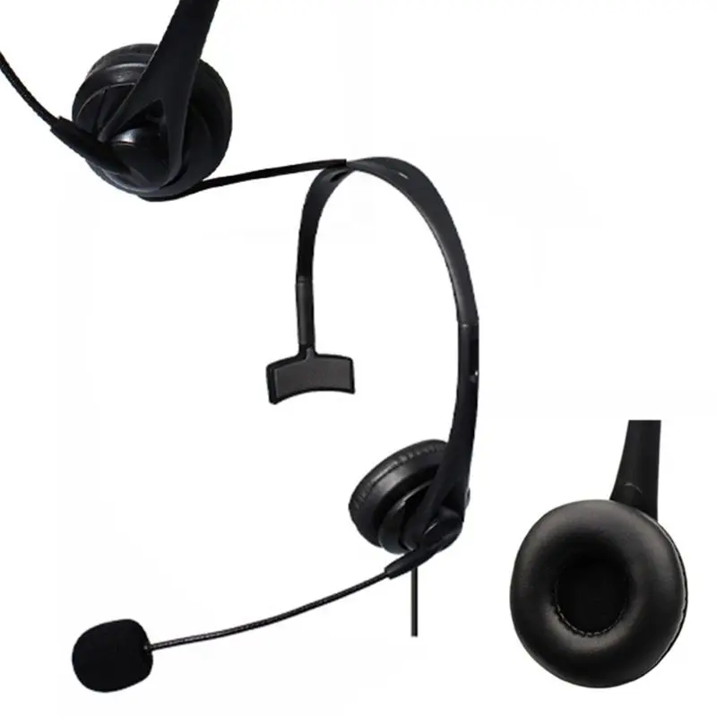 USB Noise Cancelling Microphone Wired Headset With Microphone Call Centre Office PC Headphones