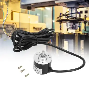 

Rotary Encoder Universal 5-26V AB Two-phase Signal Encoder Open-collector Output 6mm Shaft with 2M Cable