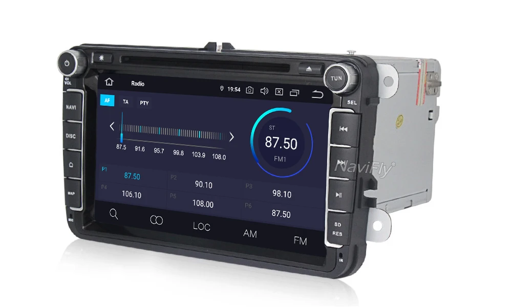 Best NaviFly IPS Screen DSP Android 9.0 Car Multimedia GPS Navigation For Skoda Seat Volkswagen VW Passat b7 POLO GOLF 5 6 Wifi Radio 20