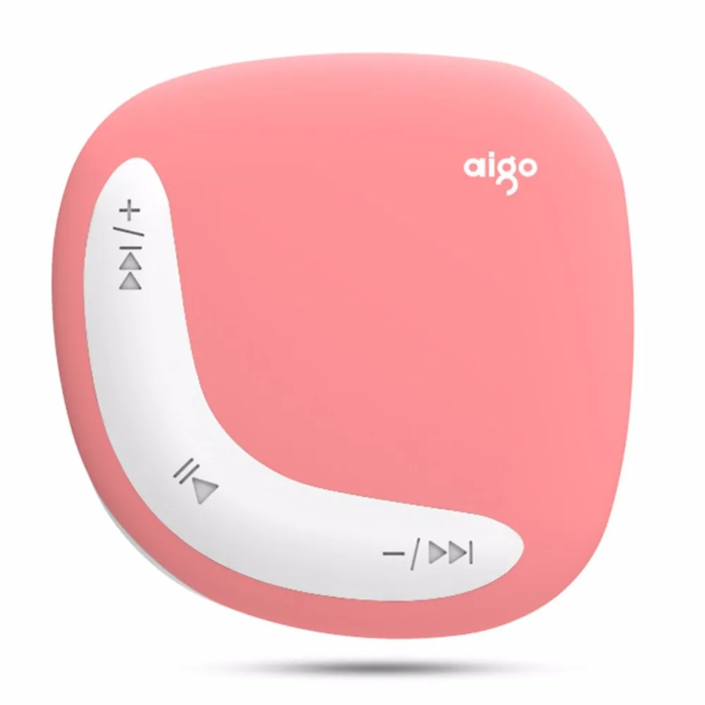 Aigo мини MP3-плеер Macaroon двойной цветной Задний зажим с Micro TF/SD слотом для карт Спортивный MP3 музыкальный плеер + USB линия передачи данных