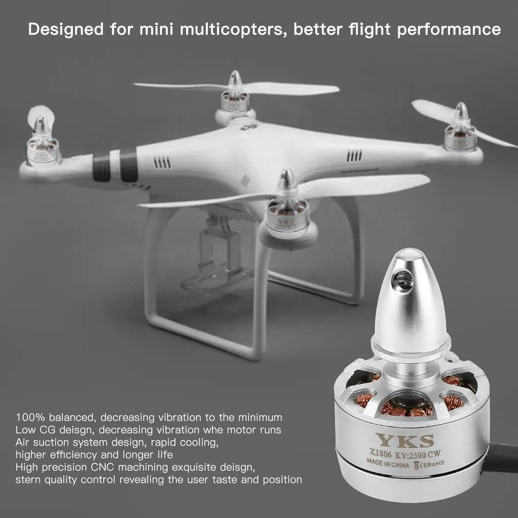 MT1806 2300KV 1806 iPower бесщеточный двигатель cw ccw для QAV250 QAV220 QAV180 FPV мини гоночный Квадрокоптер самолет