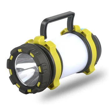 

Multifunctional Waterproof Red Warning Side Light USB Rechargeable LED Searchlight T6 LED Camping Light With Hanging Hook