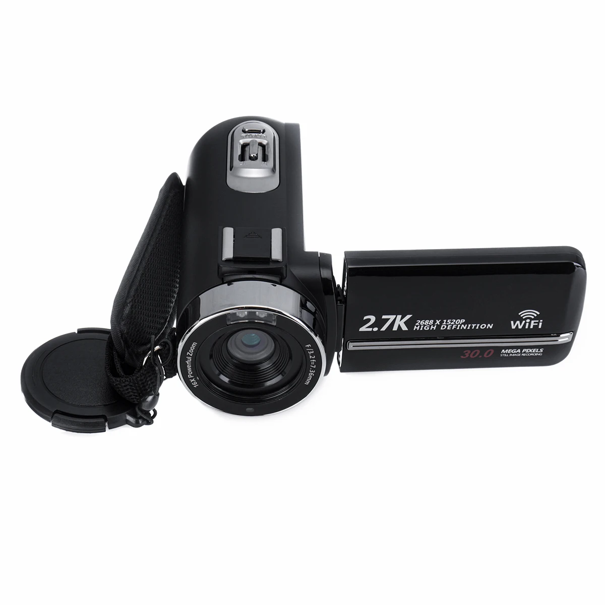 2,7 K HD видеокамера, видеокамера, Wi-Fi, ночное видение, 3,0 дюймов, ЖК-экран, покадровая камера для фотосъемки, 16-кратный зум+ широкоугольный объектив
