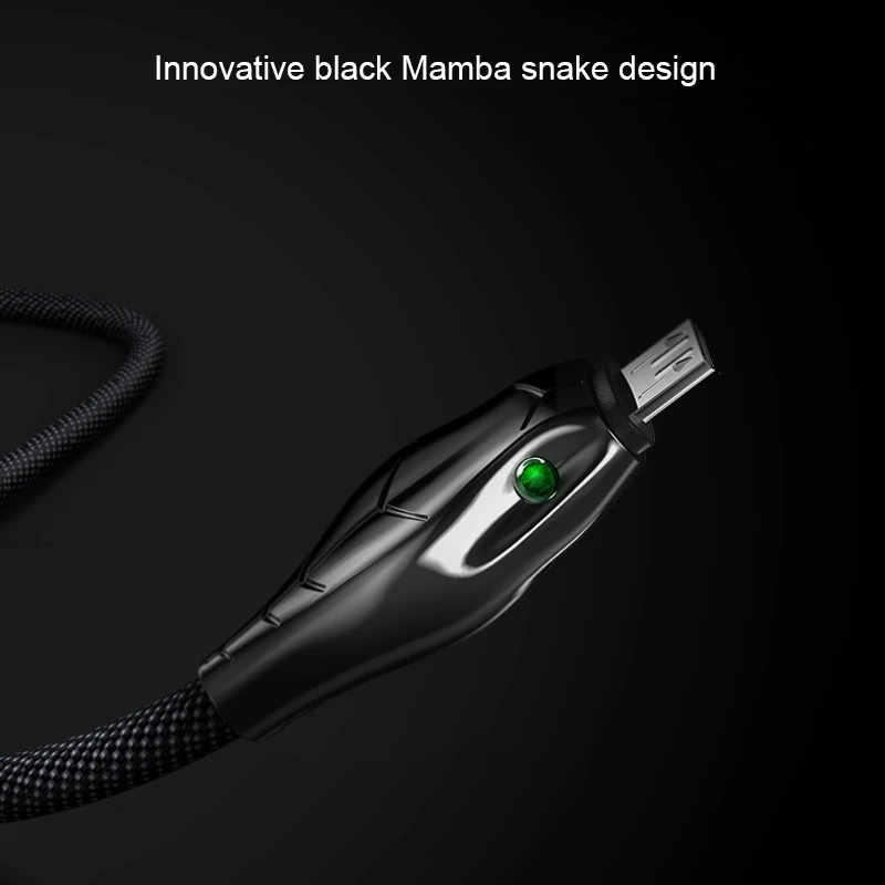 Benks кабель для быстрой зарядки 3A Micro USB в форме змеи длина кабеля для передачи данных: 1,2 м