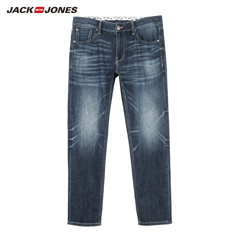 JackJones мужские зимние свободные прямые облегающие темные цветные укороченные джинсы мужские клянки | 219232519