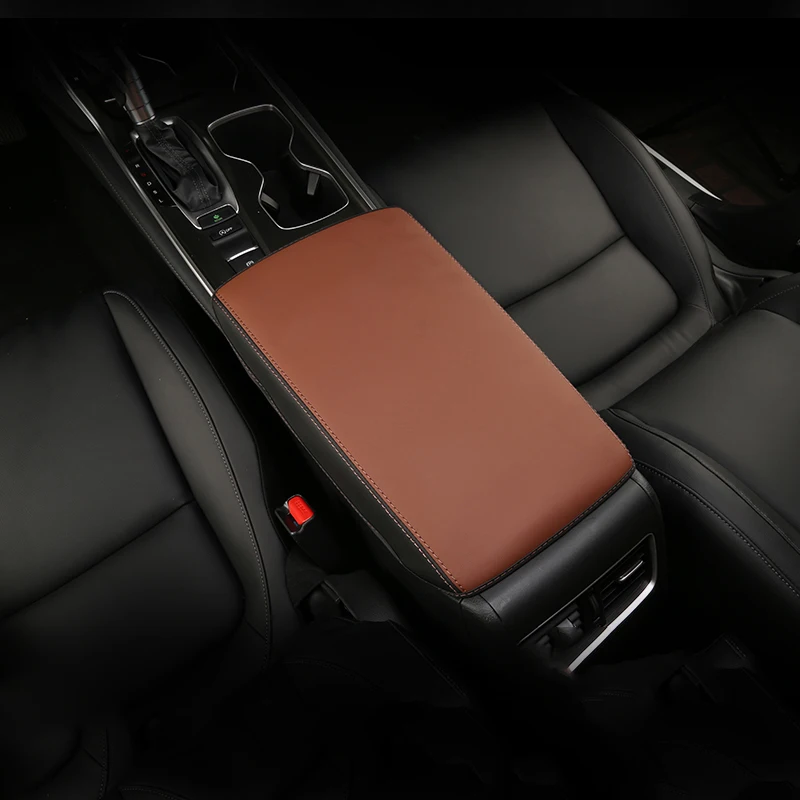 Leather Car Armrest Pad Covers Console Auto Seat Arm Rest Pad Protection Cushion Mat AT For Honda Accord 10th 2018 Accessories Leather Car Armrest Pad Covers Console Auto Seat Arm Rest Pad Protection Cushion Mat AT For Honda Accord 10th 2018 Accessories