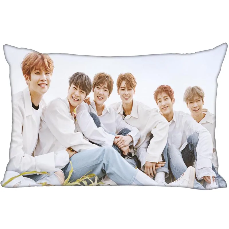 

KPOP ASTRO printed rectangular pillowcase Fashion Decorative two sided printing satin pillow cover Custom your image gift