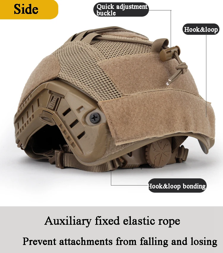 Tactical Multicam Helmet Cover Airsoft Paintball Wargame Gear FAST Helmets Covers Protect