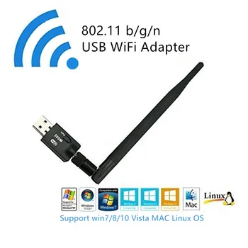 

AMKLE 300Mbps USB WIFI Adapter Wireless Dongle Receiver Network Card Driver Free Ethernet Dual Band LAN USB for Windows Mac OS