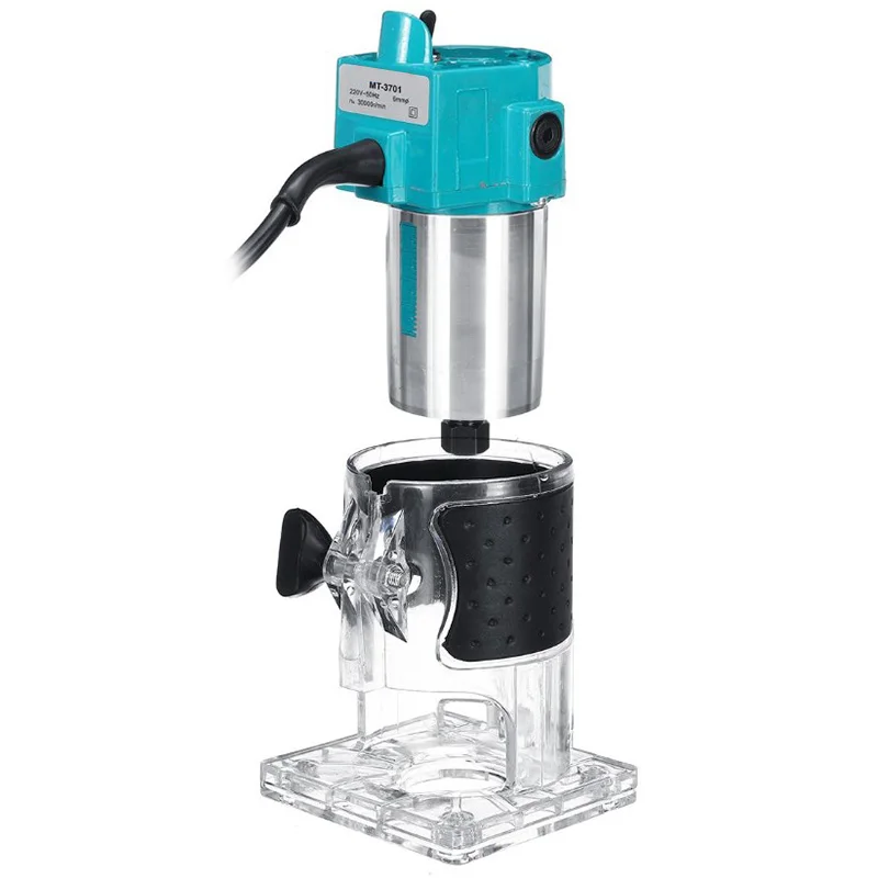 

BMBY-600W Woodworking Electric Trimmer Wood Milling Engraving Slotting Trimming Machine Wood Laminate Palms Router Joiners Carvi