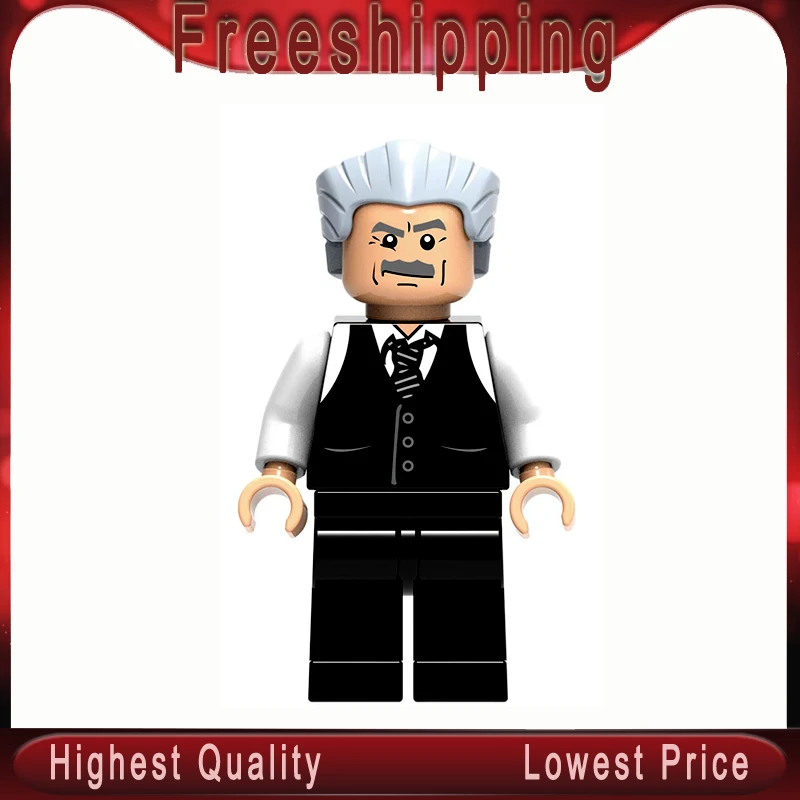 

Jonah Jameson Spider-Man 2 Building Blocks Figures Far From Home Lizard Wind element Mysterio Iron Man Toys Child gifts XH1351