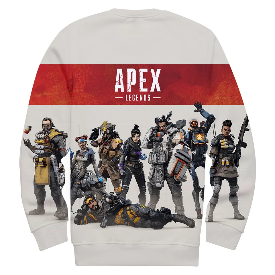 Apex Legends/толстовка с круглым вырезом в стиле 3D, повседневная весенняя одежда в стиле Харадзюку для мужчин и женщин, одежда без рукавов, большие размеры 4XL