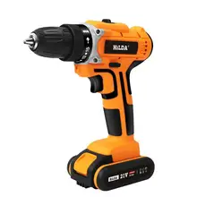 New Style 21V Impact Drill Electric Hand Drill Battery Cordless Hammer Drill Electric Screwdriver Home Diy Power Tools