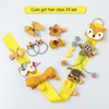 24 Piece hair clip set cute girl cartoon hair accessories bow flower animal hair bands headwear Children Hair Accessories Gift ► Photo 2/6