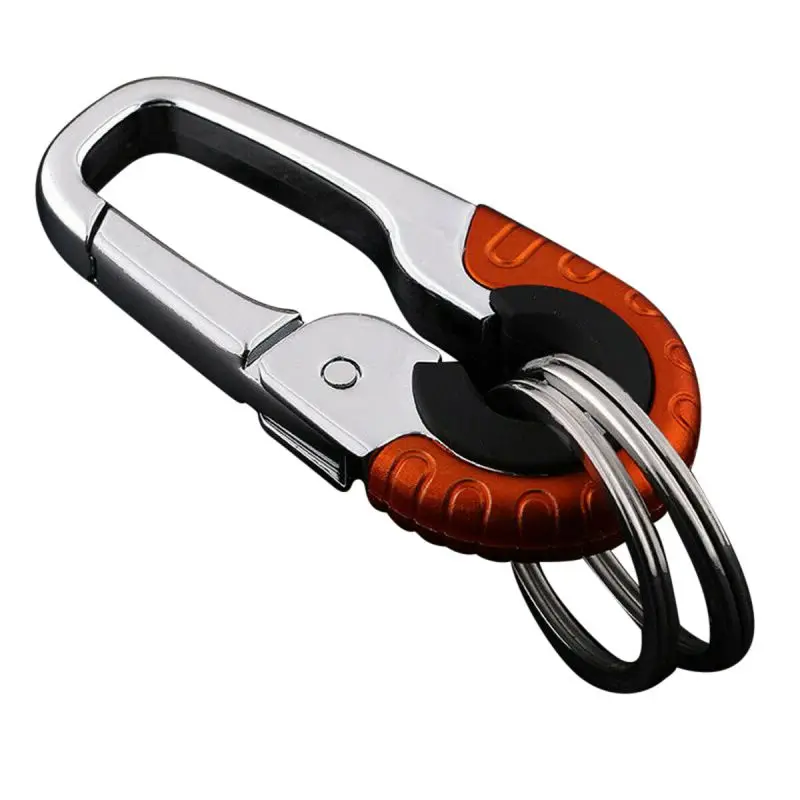 UK Stainless Steel Carabiner Key Chain Clip Hook Buckle handiness Outdoor Hiking 