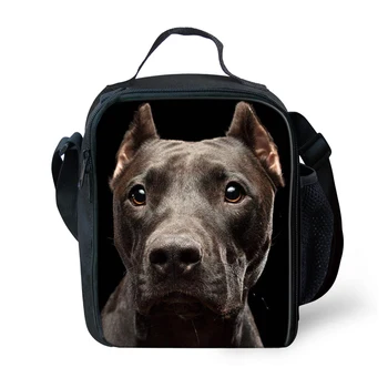 

Customzied Pit Bull Terrier Pattern Kids Lunch Bag Small Zoo Lunchbox for Children Food Thermal Bag Lancheira Picnic Bag Boys