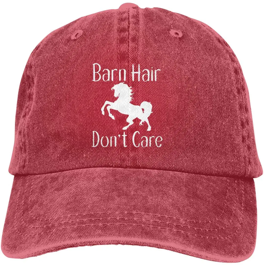 Barn Hair Don't Care Retro Adjustable Cowboy Denim Hat Unisex Hip Hop Black Baseball Caps