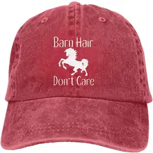 Barn Hair Don't Care Retro Adjustable Cowboy Denim Hat Unisex Hip Hop Black Baseball Caps