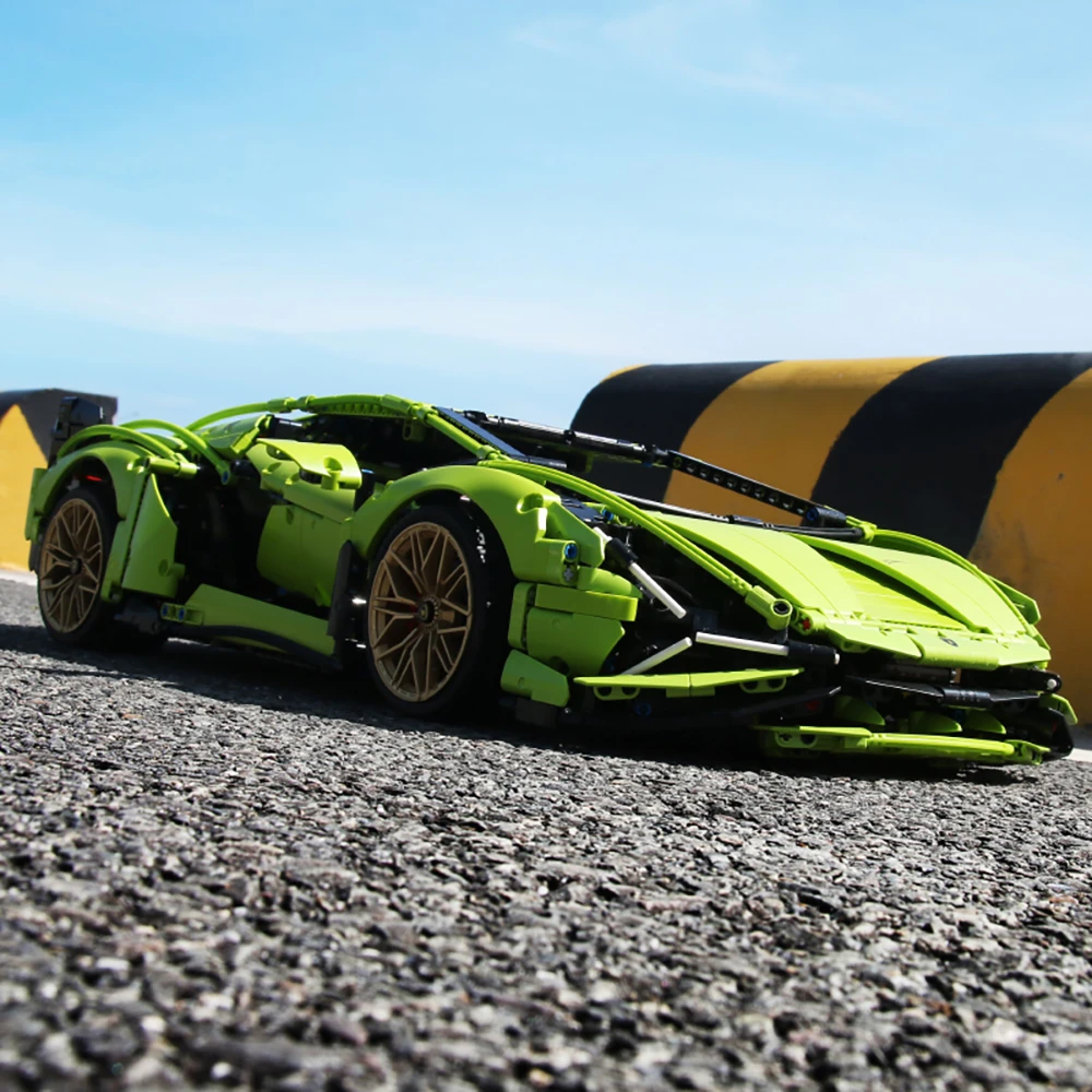 NEW Technic Lamborghinis RC Car SIAN FKP37 Roadster Model 42115 Kit Compatible With lEGOED Building Blocks Bricks Toys Kids Gift