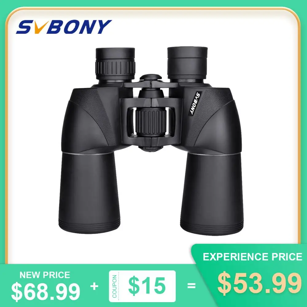 SVBONY 10x50 Binoculars HD Powerful binoculars Camping Hunting Military Night Vision