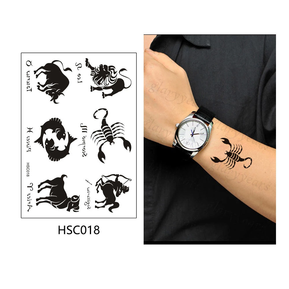 HSC018 Гламурные английские слова для временного макияжа татуировки наклейки поддельные ГОРЯЧИЕ Татуировки флеш-тату водонепроницаемые маленькие боди-арт для мужчин, женщин и детей - Цвет: HSC018