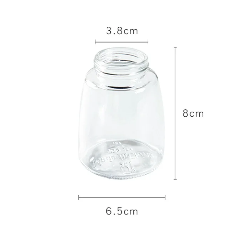 Стеклянная бутылка для приправ с крышкой баночка двойным отверстием бытовая