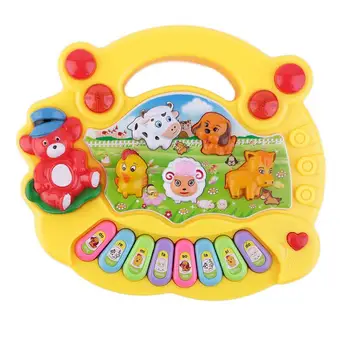 

Baby Kids Musical Educational Animal Farm Piano Developmental Music Toy Gift LP