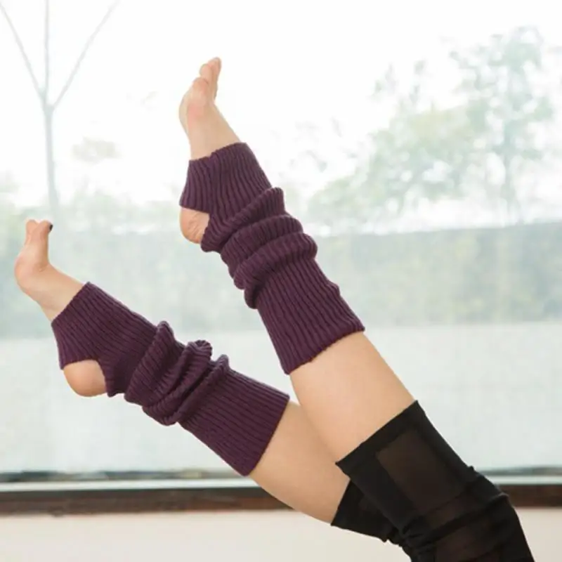 Womens Winter Warm Leg Warmers Boot Socks Woman Warmer Gym Fitness Dance Foot Protecter Leggings Elastic Stockings | Спорт и