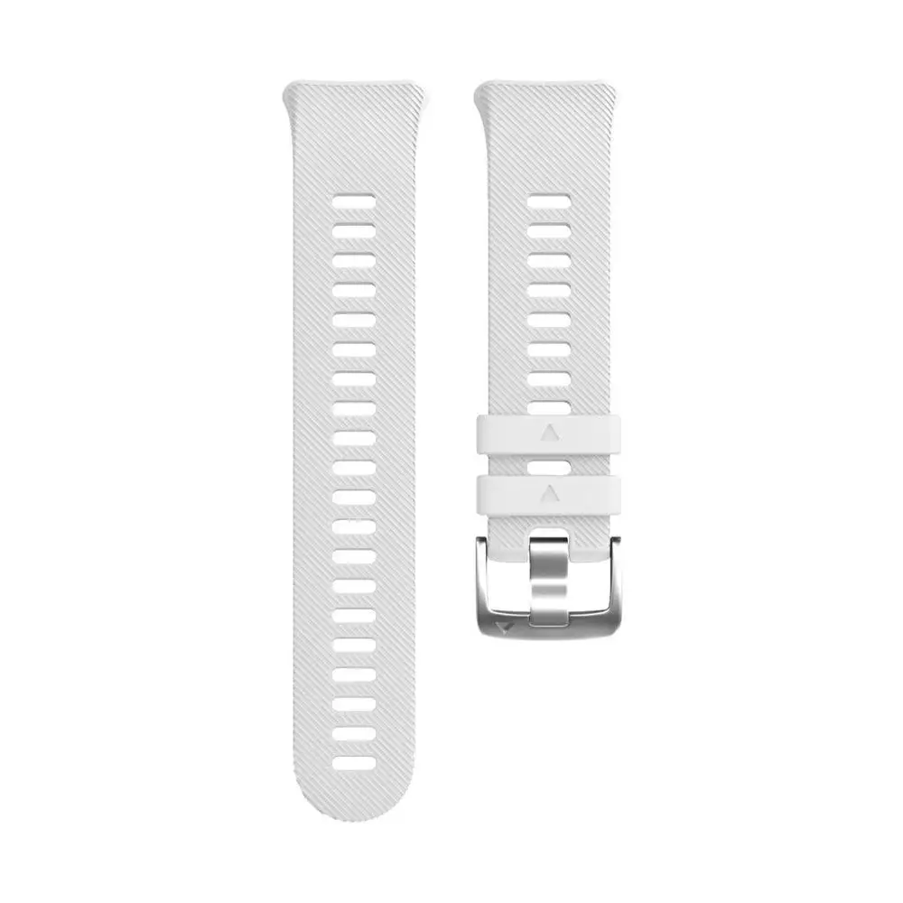 Для Garmin Forerunner 45 45S спортивный мягкий силиконовый сменный ремешок для наручных часов Смарт-часы носимые Аксессуары#1019 - Цвет: WH