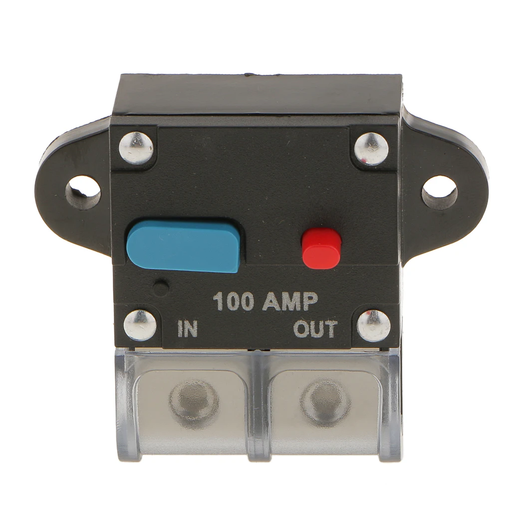 Car Truck Audio 100 Amp Amplifier Circuit Breaker Fuse Holder Protection 12V/24V