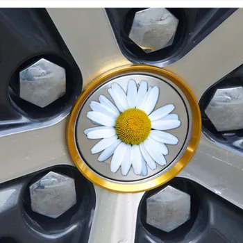 

New 4pcs Car Wheel hub center decorative stickers fit for opel zafira b opel corsa suzuki jimny renault megane 3 ix35