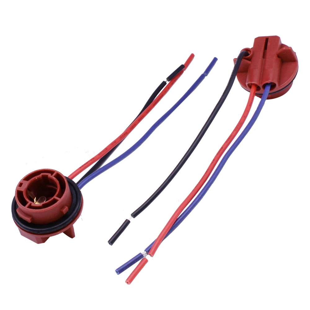 YUNPICAR 1157 2057 2357 BAY15D Разъем соединительный провод, жгут для сигнала поворота/тормоза/поворота/задний свет розетки для лампочек(упаковка из 2