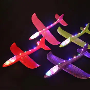 

2019 DIY Kids Toys Hand Throw Flying Glider Planes Foam Aeroplane Model Party Bag Fillers Flying Glider Plane Toys For Kids Game