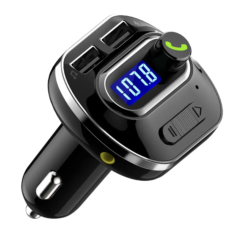 Black Color VicTsing Универсальный беспроводной адаптер с Bluetooth автомобильный аудио стерео звуковая система Bluetooth fm-передатчик Hands Free автомобильный комплект с микрофоном - Цвет: Black Color
