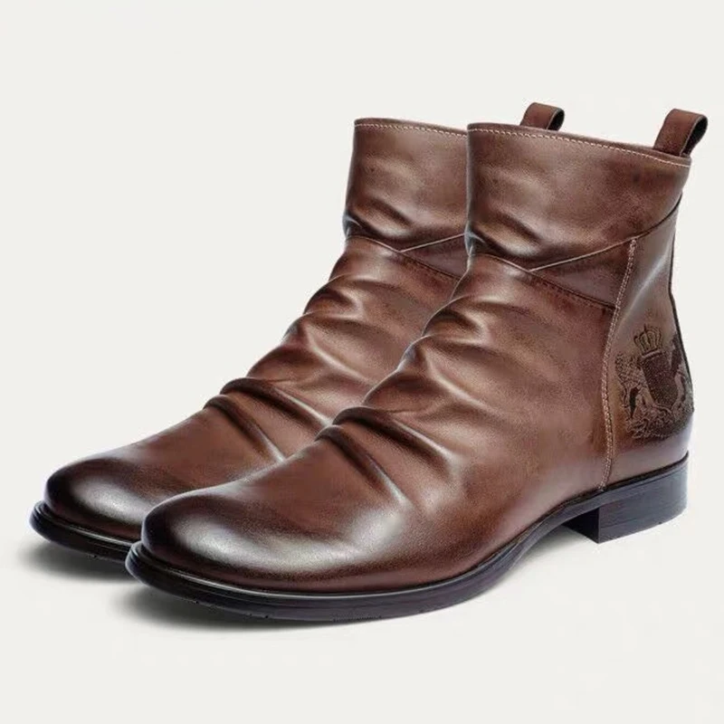 Pop Nice Men Boots Autumn Winter Brand 