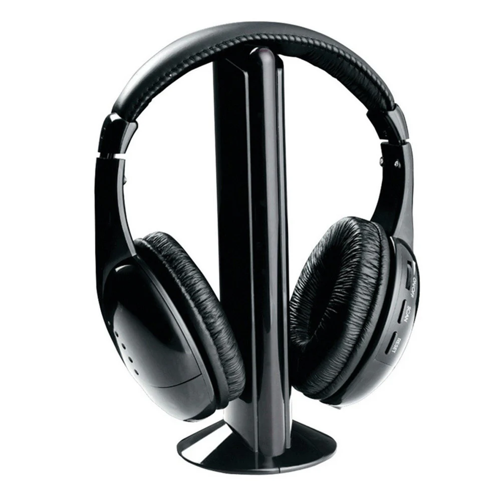 

High Quality 5 in 1 Wireless Headphones Watch Tv Earphone Cordless Headset for MP3 PC Stereo TV FM iPod
