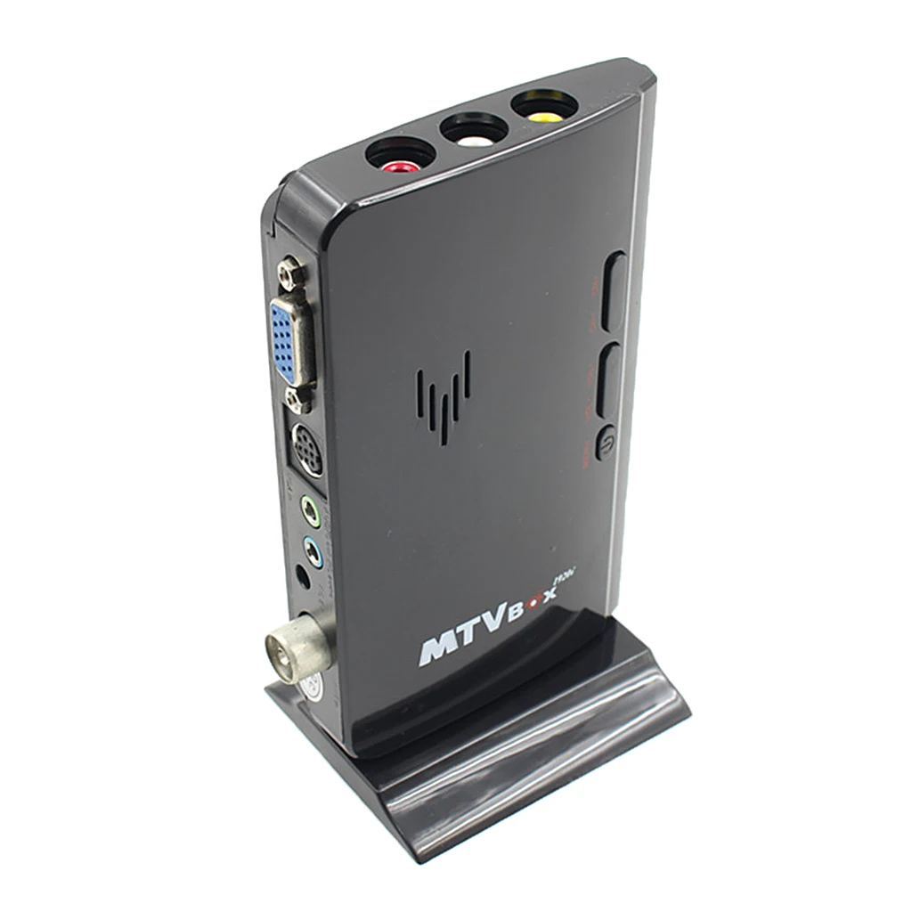 Digital Computer VGA TV Program Tuner Receiver Monitor US Plug w/ Remote Controller for Projector