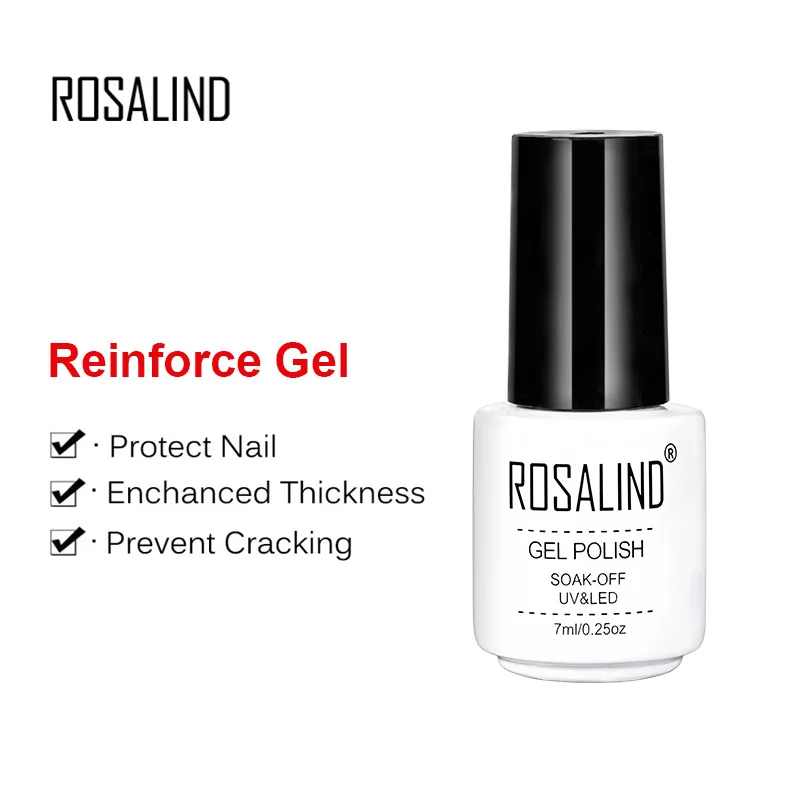 RCRG ROSALIND 7 мл блеск неоновые блестки гель лак для ногтей полуперманентный УФ-лак лампа все для маникюра дизайн ногтей Топ и основа - Цвет: RCRG