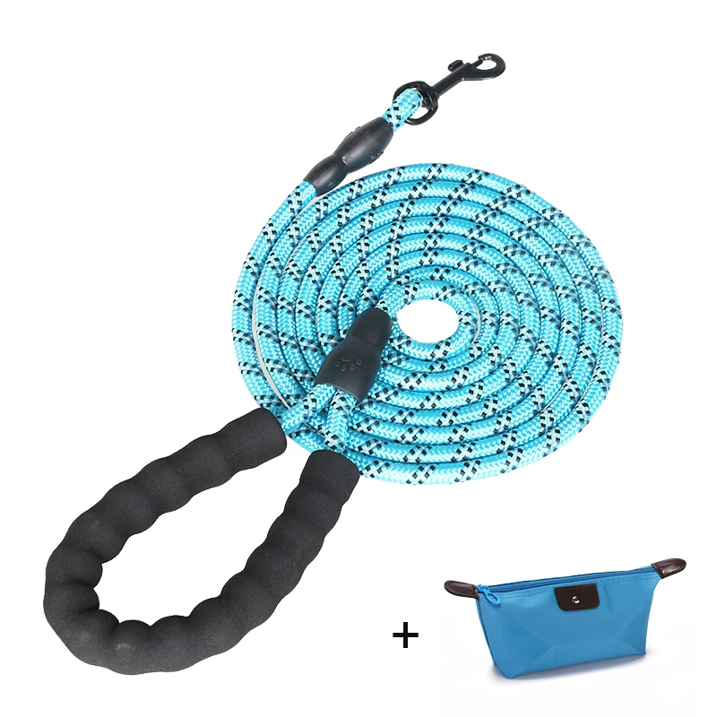 1.5M 2.0M 3.0M Pet Dog Leash small Large Puppy Two Dog Leash Recall Training Tracking Obedience Long Lead Mountain Climbing Rope 