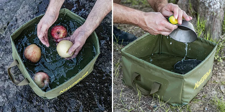 Naturehike 13L складное квадратное ведро для кемпинга, ведро для мытья воды, большая емкость для дома, путешествий, многофункциональное ведро для хранения