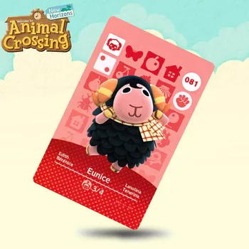 

081 Eunice Animal Crossing Card Amiibo Cards Work for Switch NS 3DS Games