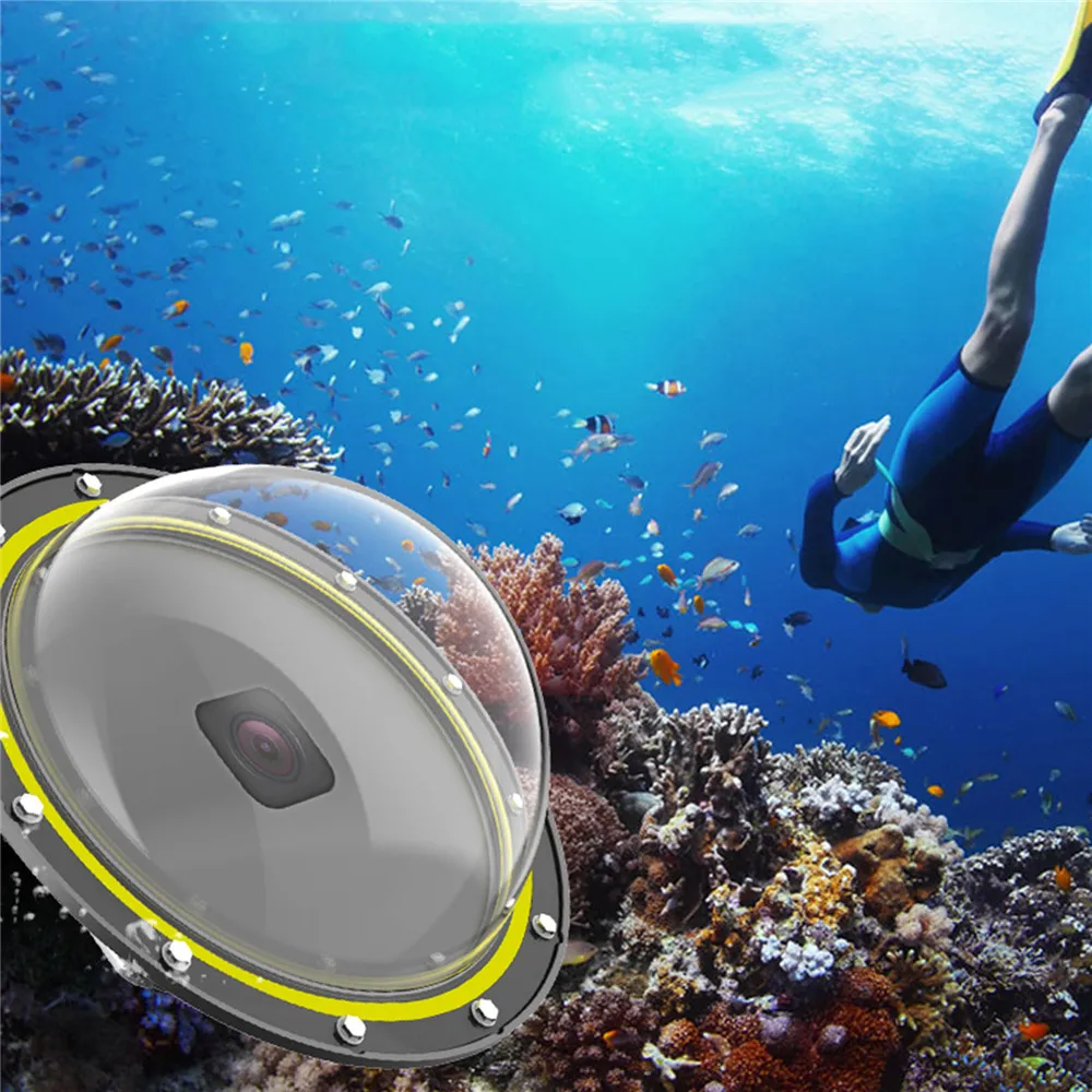 30 м водонепроницаемый купол порт Дайвинг Корпус для GoPro Hero 8 камера Подводный защитный чехол плавающая ручка триггер аксессуары