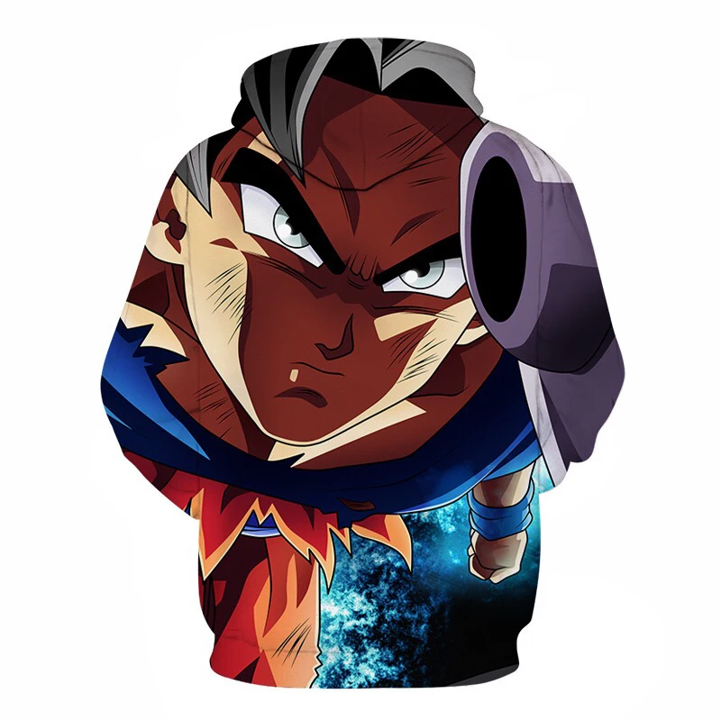 Новые аниме Dragon Ball Плюс Размер Толстовка для мужчин и женщин зимние пуловеры косплей 3D толстовки оверсайз Наруто 3D толстовки