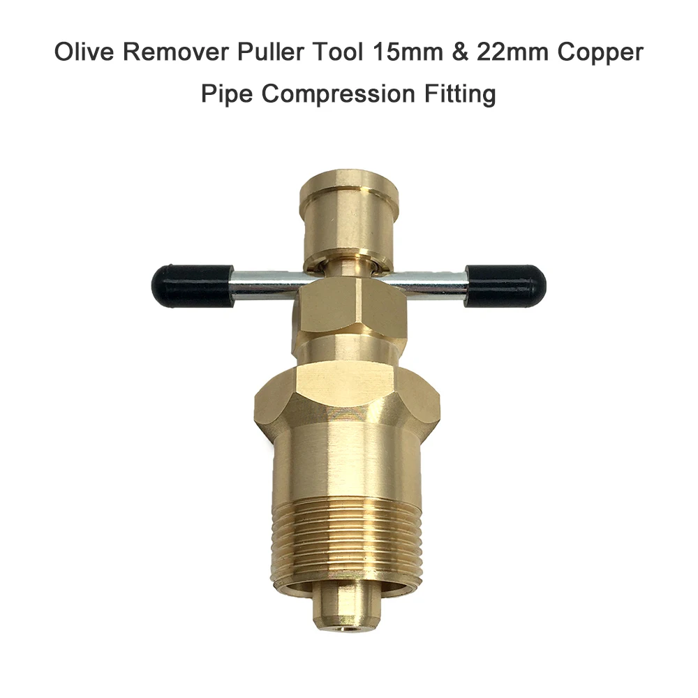 Details about  / 15mm/&22mm Olive Remove Puller Solid Brass Copper Pipe Fitting V6V8