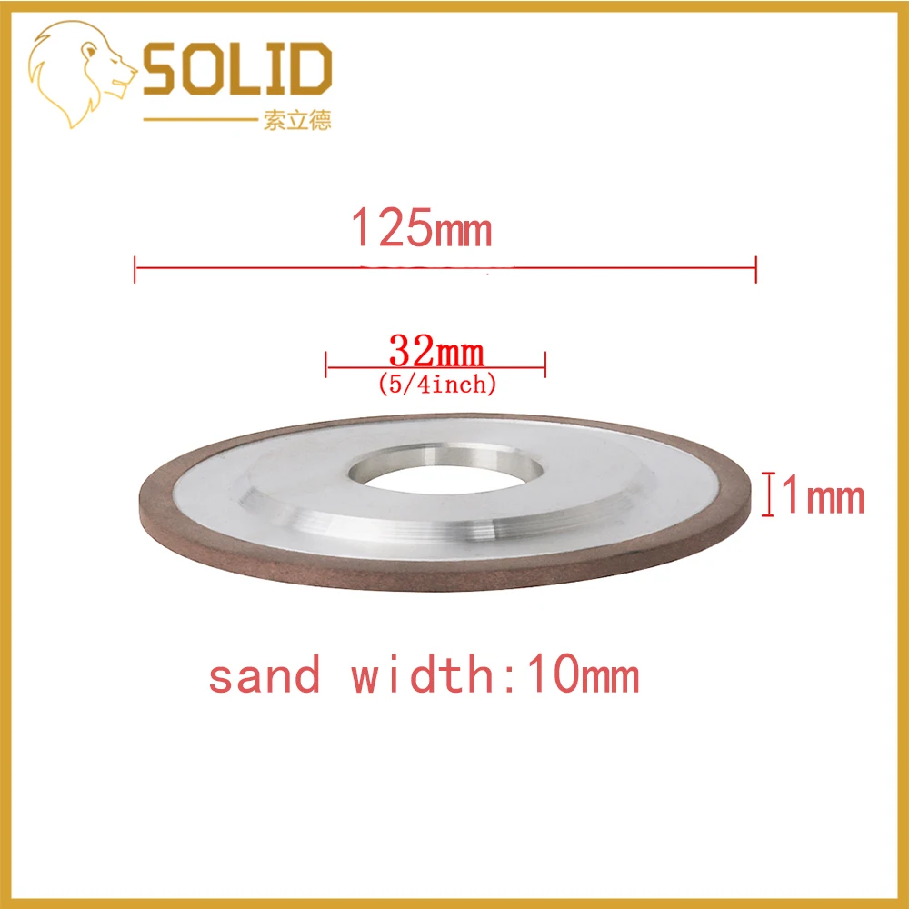 

Diamond Grinding Wheel Cutting Disc Resin Bond Grinder for Tungsten Steel Milling Cutter Sharpener 125mm 240Grit 1Pc