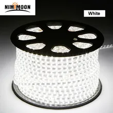 SMD 5050 AC220V Светодиодные ленты гибкий светильник 60 светодиодный s/m Водонепроницаемый светодиодный лента светодиодный светильник с Мощность штекер Адаптер длиной 1 м/2 м/3M/5 M/6 M/8 м/9 м/10 м/15 м/20 м