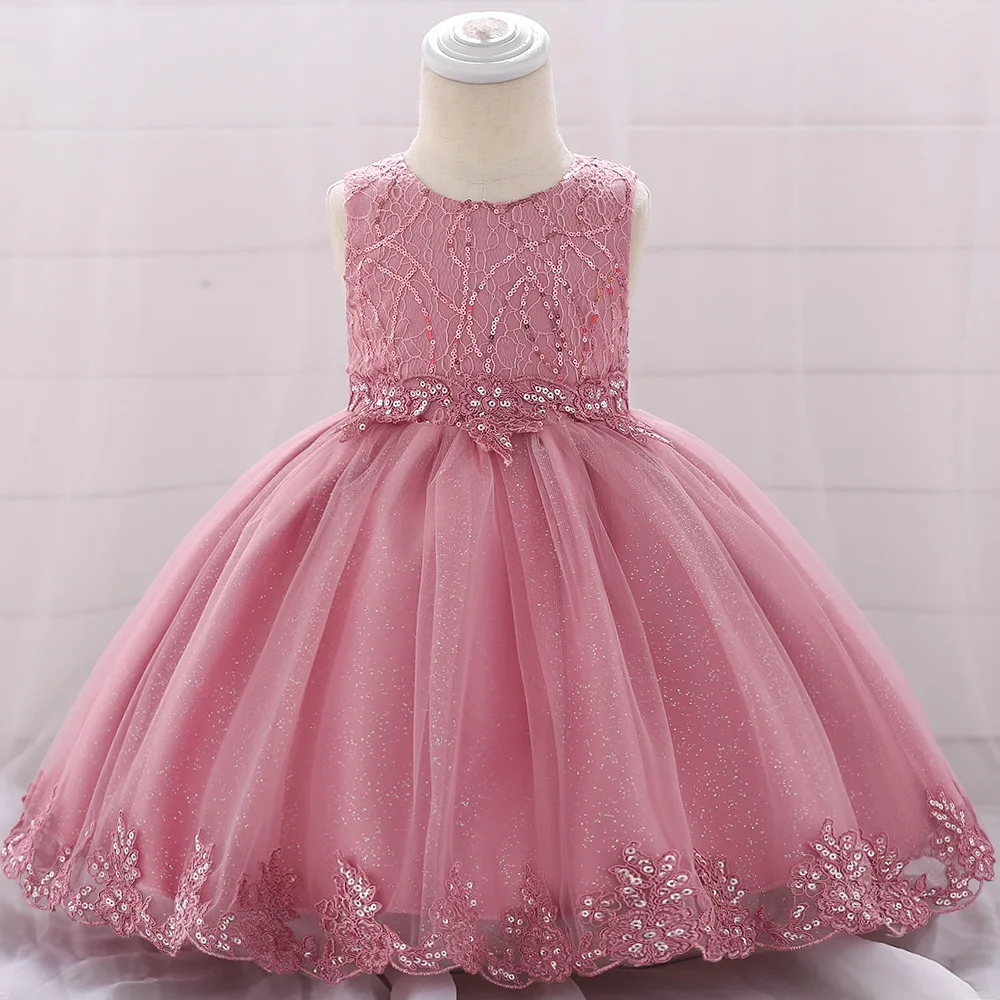 

2019 New Style Babies' Dress Baby Birthday Party Flower Boys/Flower Girls Princess Puffy Dress Sequin Gauze Costumes
