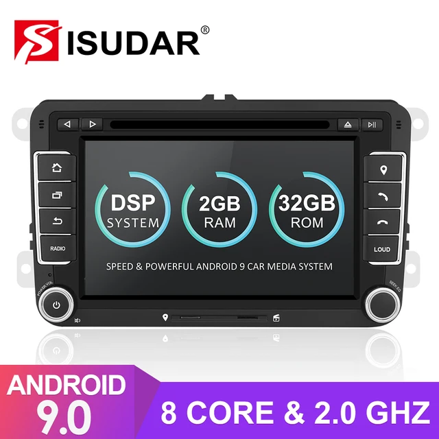$US $201.48 Isudar 2 Din Auto Radio Android 9 For VW/Golf/Tiguan/Skoda/Fabia/Rapid/Seat/Leon/Skoda Car GPS Mult