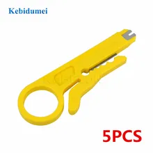 Kebidumei 5 шт., хит, простое использование, роторный перфоратор для сети UTP, резак для кабеля, инструмент для зачистки проводов RJ45 Cat5 RJ12 RJ11