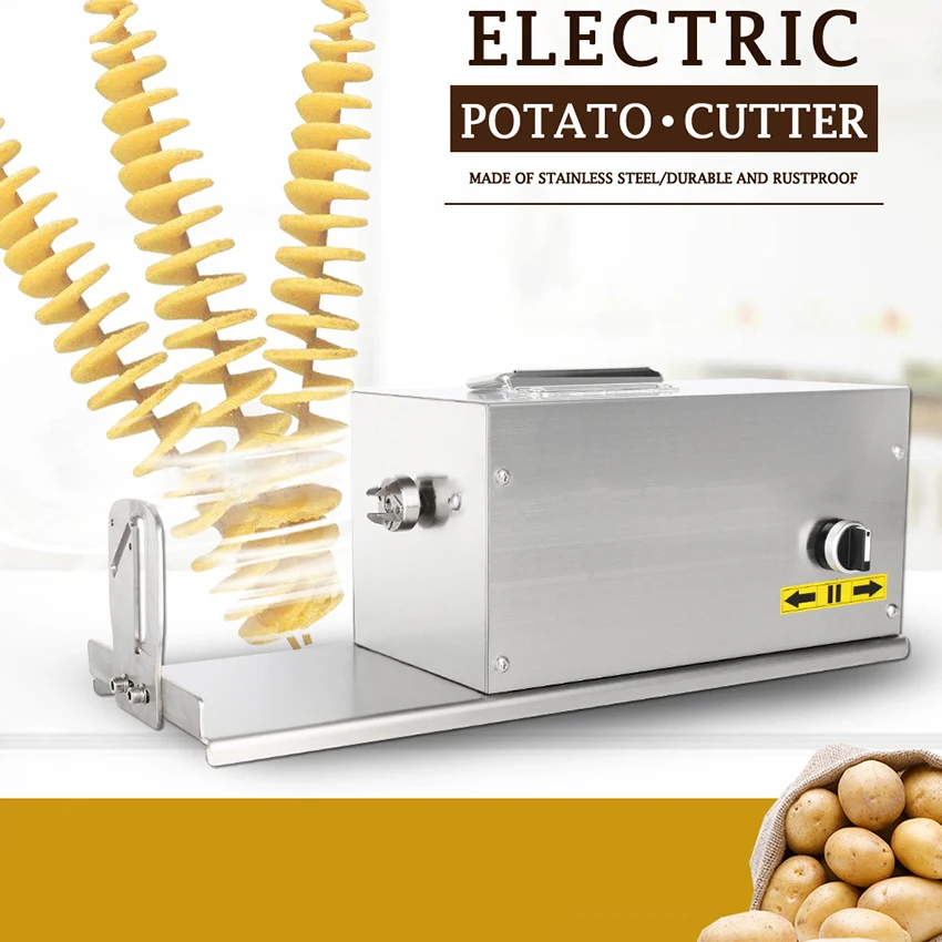 Electric Potato Spiral Cutter Automatic Potato Tower Machine Stainless